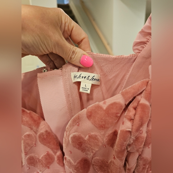 For Love & Lemons                     Theresa Mini Dress in Pink - Picture 5 of 6